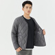 Shirt Xuan Warm Cotton Clothes Men's Lightweight Small Cotton-padded Jacket Bottoming Down Cotton Liner Middle-aged and Elderly Cold-proof Liner Cotton Clothes Winter Black XL 125-135Jin Jin is equal to 0.5 kg