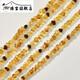 YIBIY natural amber beeswax gravel beads diy baby chain bracelet necklace ear jewelry loose beads spacer material 27#3*5mm small amber 1 approx. 68 pieces