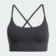 Adidas women's ALL ME RIB LS low-intensity yoga Pilates sports fitness bra ALL ME soft skin feel JL5541 M