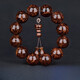 DL 1998 Pang Donglai Quality Huanghuali Bracelet Authentic Men's Second-Sinking Collection Level 20mm Water Wave Full of Tumor Scars Old Peach Hand No.: S9195