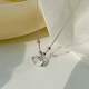 Laomiao 925 Sterling Silber Hilfspflichtiger Wolkenschloss Halskette für Frauen 2024 New Cat Eye Stone Ruyi Pen