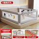 Xiyoumi bed fence guardrail bed anti-fall bed fence safety no punching baby bedside baby baffle three-sided installation 1.8+2+2 meters comes with bedside pole + U-shaped no punching