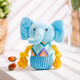 Qi Oh Dog Toy Rope Elephant Sounds Self-playing Teething Resistance Pet Puppy Plush Doll Big Dog Pet Supplies Eggplant