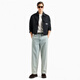 Emporio Armani Ea Armani Men's Eagle Mark Cody Manga de manga corta EM001035 AF13747 Caki Gran tamaño U1098 L (almacén de Hong Kong)