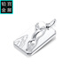 Gongzhan men's tiger pendant platinum square brand necklace pt950 platinum pendant domineering fashion personality accessories high-end tiger square brand platinum pendant about 13.3-13.5 grams
