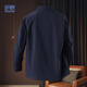 Lomon Jacket Men's Fashion Micro Wrinkle Textured Jacket Coat Simple Basic Versatile Men's Lapel Casual Top
