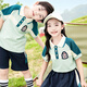 米诗德（MISHIDE）米诗德幼儿园园服夏季英伦校服小学生校服套装夏季短袖英伦风毕业 绿色6625款男T恤+短裤 160cm 均码