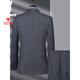 Playboy high quality wool striped suit suit men's high-end light business two-piece suit formal dress gray 5027 M 170