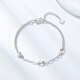 Chao Acer Love Platinum Bracelet for Women PT950 Hand Jewelry Stacked as a Birthday Gift for Girlfriend, Priced at 360 Yuan, 3.55g, Chain Length Approximately 16cm + Tail Chain