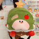 Tuzun 2024 new personalized cute apple panda backpack plush doll large capacity schoolbag birthday gift pink