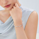 Lukfook Jewelry Platinum Bracelet Platinum 950 Glossy Möbius Band Bracelet Price 56mm - Approximately 10.83 grams
