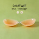 Baonasi Silicone Breast Paste Women's Summer Thin Invisible Underwear Bra Large Breast Push-up Sling Wedding Dress Small Breast Paste 1 Pair Invisible Skin Three-dimensional Cup A Cup 1.8CM Free 20 Pieces