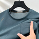 Red Dragonfly; RED DRAGONFLY7A Red Dragonfly Middle-aged Men's Pocket Round Neck Short Sleeve T-shirt Summer Daddy Loose Top 693 Navy Blue 693 Navy Blue M Recommended 80-110Jin [Jin equals 0.5 kg]