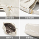 Cnoles Tote Bag Women's 2025 Último capacidad de gran capacidad Crossbody Bag Bag White White Day de San Valentín