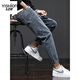 Yishion Jeans NOUVEAU MEN'S NOUVEAU 2025 SUMME SUILLE STRAUT STRAUT PANTAL CONSUDANT LIGNE TRENDY SIM