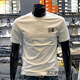 Yuexini Fashion Fashion Trendy Impresión impresa All-Match Slim Camiseta de manga corta Jóvenes Menores Redondeos Europeos Top 3881# White S Recomendado 90-100Jin [Jin equivale a 0.5 kg]