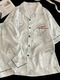 Yalu Yunduo cotton pajamas for men in summer short-sleeved thin summer teenagers loose home clothing suits for boys can be worn outside NSJYI-43053 3XL [Suggested 170-190Jin [Jin equals 0.5 kg]]