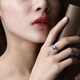 Handi 925 sterling silver deep sea sapphire ear studs temperament ring women's tanzanite blue suit necklace bracelet jewelry tanzanite blue suit ring bracelet necklace ear studs