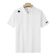 Disant 2025 Sommer Neues T-Shirt Polo-Shirt kurzärmelige Männer Sportgeschäft Schnell trocknendem Respel atmungsaktivem schwarzem XK-3291 S