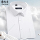 Yageor Flaggschiff offizielles Geschäft 1% reines Baumwoll-Kurzärmel-Hemd für die neue High-End-Casual Professional Formal-Trage-Hemd-Hemd DX6625 [schmaler blauer Streifen] 43 [Vorgeschlagen 170-180jin [Jin ist 0,5 kg]]