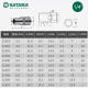 Shida Xiaofei hexagonal sleeve 6.3mm ratchet fast wrench 1/4 interface single short outer 6-corner casing head 11301/3.5mm