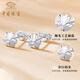 Chinese jewelry clover platinum earrings for women pt950 platinum earrings gold earrings birthday anniversary gift for girlfriend and wife platinum clover earrings + brand gift box gold weight about 1.7g