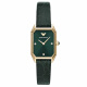 Emporio Armani Women's Watch, Body Diamond-Set Belt, Fritillaria Quartz Small Green Watch, Tendencia cuadrada A149 AR11302