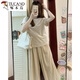 
Woodpecker summer outfit with a complete set of slightly fat outfits, lively and age-reducing, slimming, wide-leg pants, two-piece outfit for women in summer [single] wide-leg pants [fried street salt style outfit S [small person/hot girl outfits to make her look thin and slimming, slimming, pear
