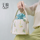 PmSix new Chinese style jacquard bag high-end bucket bag Chinese style portable crossbody mother bag Qingbai-gift box
