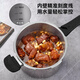 Konbach pressure cooker 316 food grade stainless steel household gas induction cooker universal one-piece explosion-proof pressure cooker upgraded version 316 steel 100kpa 22cm 6L