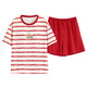 Yalu Summer Girls Kurzärärmische Shorts lässige Baumwollpyjamas Frauenanzug atmungsaktivem Schlaf koreanischen Stil Kleidung kann außerhalb von 9854 m getragen werden