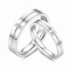Pt950 platinum ring for a man and a woman, a couple, a platinum diamond ring, a smooth ring, a gift for your girlfriend... Eternal love ring for women, light luxury style