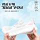 Warrior Sneakers Official Summer Women's Zapatos Agranables zapatos para correr cómodos zapatos de coco de coco Mesh Zapatos casuales para mujeres Polvo blanco 38