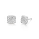 Mengjinyuan PT950 Sugar Cube Earrings Platinum Car Flower Sunflower Earrings as a Birthday Gift for My Girlfriend