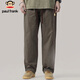 Paul Frank Casual Pants Men's Autumn and Winter American High Street Work Pants Men's Loose Straight Cotton Men's Pants Gray Green XL