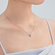 Lukfook Jewelry Platinum 950 Cross Shape Platinum Necklace Turned Chain Chain Price G07TBPN0031 1.96g (including labor cost 223 yuan)