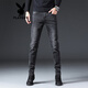 
Playboy (PLAYBOY) Hong Kong high-end summer black jeans men's 2025 new elastic slim straight feet Korean version long trousers black 1048 black 28