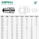 SATA 6.3 mm Xiaofei Cabezal de manga corta Hexagonal 1/4 Herramienta de reparación de automóvil
