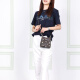Entren Town 16 Classic Presbyterian Flower Flower Flower Bucket Bolet Bag Shoulse Bag Seart Style Fomen's Deep Basque básico (Bolsa + Bolsa de polvo)