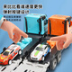 Light follows my will children's toy car alloy truck deformation large truck engineering track sliding ejection car boy birthday gift deformation ejection large truck blue 12 alloy car