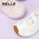 Belle children's shoes girls' sports shoes 2025 autumn new versatile sneakers children's baby toddler shoes casual shoes silver 28