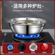 Pure 304 stainless steel soup basin for home school canteen restaurant soup rice bowl round small basin vegetable basin egg beating basin 24CM 3 pieces