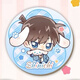Detective Conan links up with the new 100-Yan Haibara Ai Sanrio Barji, the surrounding tinplate laser badge of 3882-3886, 5 pieces in a set, 58mm tinplate laser badge