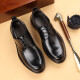 
Summer business formal leather shoes for men British style ultra-fiber leather casual breathable soft sole thick sole high suit shoes loafers black [Microfiber leather 9227] 41