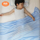 Liangliang Bamboo Fiber Blanket Baby Summer Ice Silk Blanket Newborn Baby Blanket Children's Kindergarten Nap Blanket Blue Large Diamond
