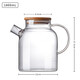 Chenhua Feiyue High Temperature Resistant Flowered Tea Teapot Thickened Household Large Capacity Glass Kettle Translucent Health Care Single Pot 1800ml Health Care Pot (High Temperature Resistance)