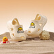 B.Duck little yellow duck children's shoes children's garden shoes boys all-inclusive beach shoes girls lightweight hole sandals 5968 beige 34