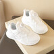 Warrior children's running shoes, sports campus white shoes, versatile casual shoes WZ(CL)-1134 white 34
