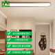 Les Lighting (NVC) corridor led ceiling light medieval style long modern simple entrance cloakroom balcony lamp U263 3892-60cm-walnut color-three colors change light