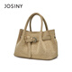 ZhuoSini Boston Bag Casual Braided Temperature Tote Bag European and American Style Crossbody Bag Qixi Fashionable and Versatile Light Purple